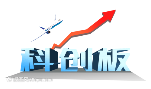 大氣科創(chuàng)板藍(lán)色立體字設(shè)計